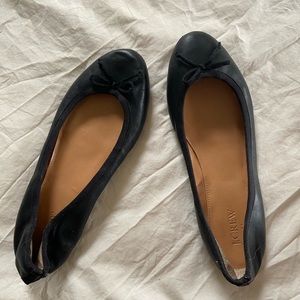 J. Crew black ballet flats barely worn